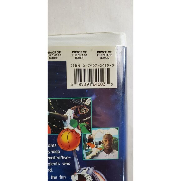 Space Jam VHS Tape 1997 - Bugs Bunny Michael Jordan - Clamshell - Picture 3 of 7